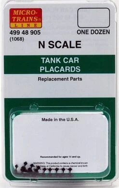 Micro-Trains N 49948905 (1068) Tank Car Placards (1 Dozen)