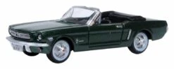 Oxford Diecast HO 87MU65006 1965 Ford Mustang Convertible, Ivy Green