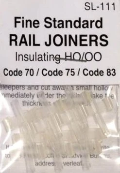 Peco HO SL111 Code 70/75/83 Fine Standard Insulating Rail Joiners (12)