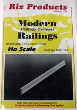 Rix Products HO 628-0114 Modern Highway Overpass Railings