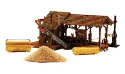 Woodland Scenics HO PF5195 Buzz's Sawmill Pre-Fab Building Kit