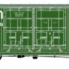 Athearn Genesis HO G68994 50' PC&F Box Car With 8'+8' Youngstown Doors, Evergreen #3922 -Model Train Shop g68993 12078.1671290908