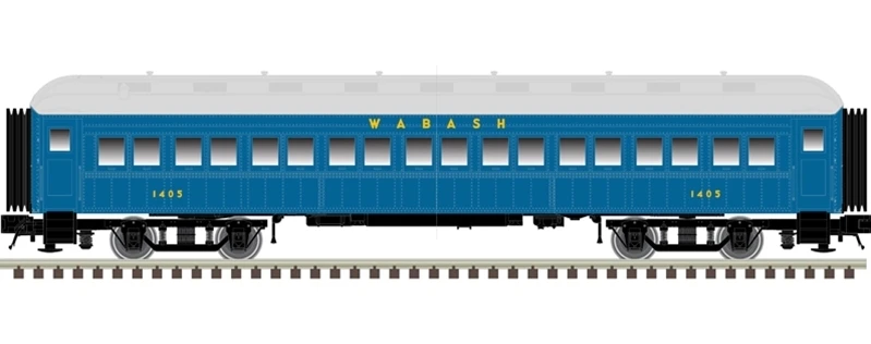 Atlas Trainman N 50006250 60' Passenger Coach, Wabash #1402 3 Atlas Trainman N 50006250 60' Passenger Coach, Wabash #1402