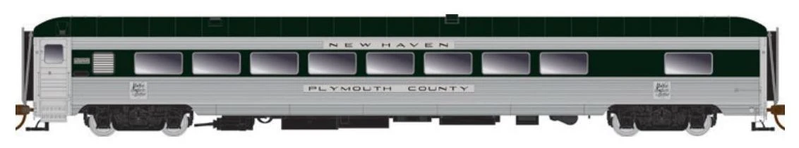 Rapido HO 134007 PS County Car With Skirts, New Haven "Putnum County" #206 3 Rapido HO 134007 PS County Car With Skirts, New Haven "Putnum County" #206